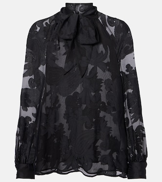 Schluppenbluse mit Paisley-Muster | Etro