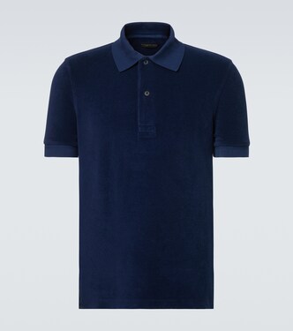 Cotton-blend terry polo shirt | Tom Ford