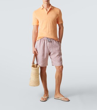 Mondial cotton terry polo shirt | Fedeli