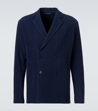 Tailored Pleats 1 double-breasted blazer | Homme Plissé Issey Miyake