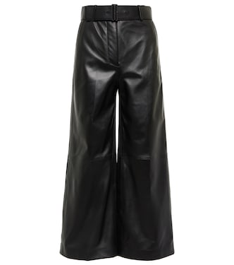 Jupe-culotte Taja en cuir | Joseph