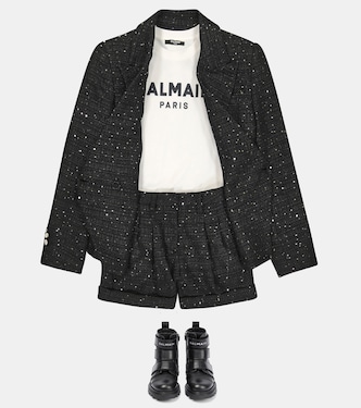 Top aus Baumwoll-Jersey | Balmain Kids
