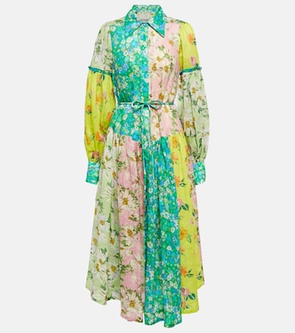 Kenzie patchwork shirt dress | Alémais