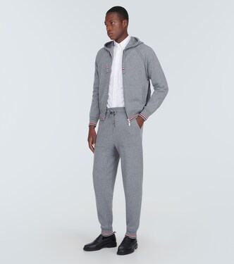 RWB Stripe cashmere sweatpants | Thom Browne