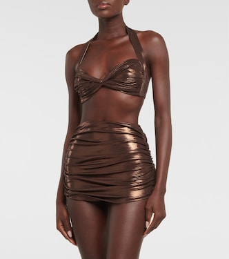 Top bikini Bill metallizzato | Norma Kamali