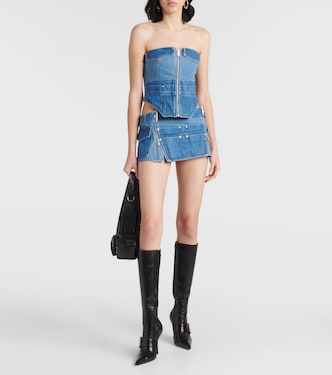 Top a corsetto Workwear in denim | Dion Lee
