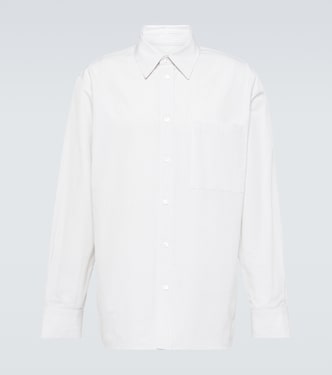 Checked cotton and linen shirt | Bottega Veneta