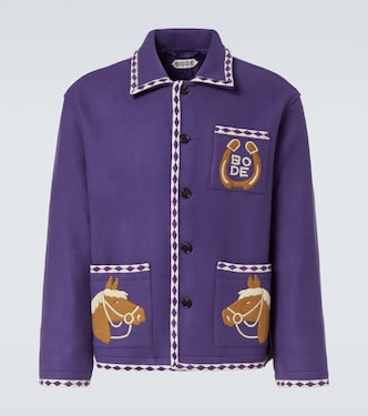 Bronco embroidered wool jacket | Bode