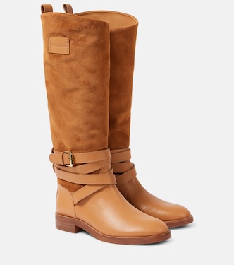 Botas altas Anim de piel y ante | See By Chloé