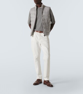 Piumino in seta e cashmere senza maniche | Herno