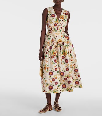 Kiran floral cotton midi dress | Ulla Johnson