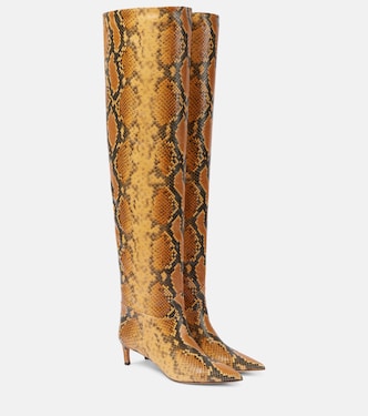 Botas mosqueteras Carolina 55 de piel grabada | Ulla Johnson