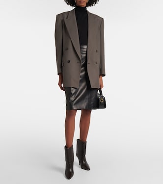 Bleistiftrock aus Leder | Saint Laurent