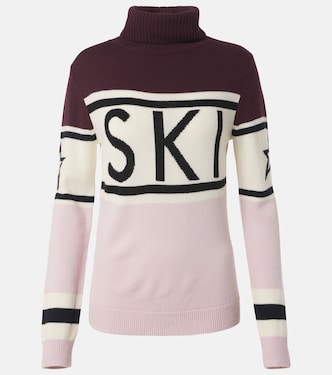 Schild intarsia wool turtleneck sweater | Perfect Moment