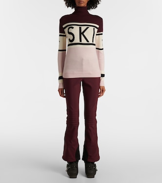 Schild intarsia wool turtleneck sweater | Perfect Moment