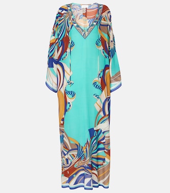 Bedruckter Kaftan aus Seide | Camilla