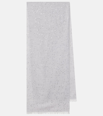 Cashmere and silk scarf | Brunello Cucinelli