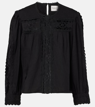 Valmira embroidered linen and cotton blouse | Marant Etoile