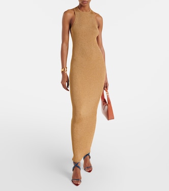 Robe longue en lamé | Saint Laurent