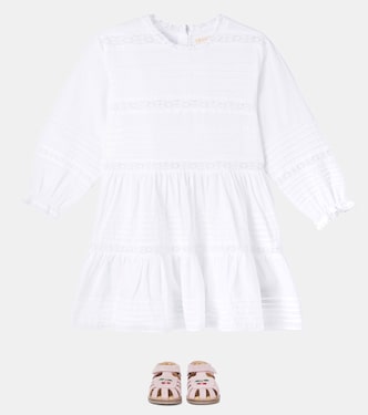 Orchid lace-trimmed cotton dress | Konges Sløjd