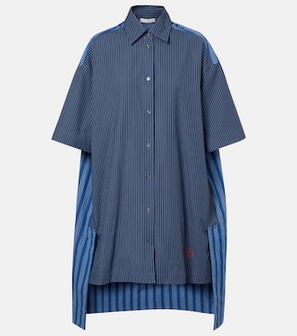 Striped cotton poplin shirt dress | JW Anderson