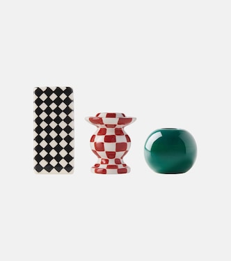 Set Les Objets Mouleversants Chessboard aus drei Kerzenständern by Wouters & Hendrix | Serax