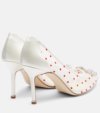 Pumps Hangisi 90 mit Kristallen | Manolo Blahnik