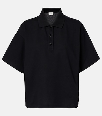 Polo Cassandre de piqué en mezcla de algodón | Saint Laurent