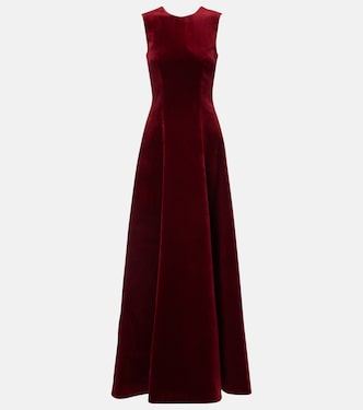 Vestido de fiesta Nodin de terciopelo de algodón | Emilia Wickstead