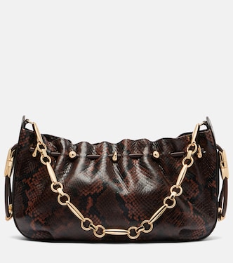 Halcyon snake-effect leather shoulder bag | Zimmermann