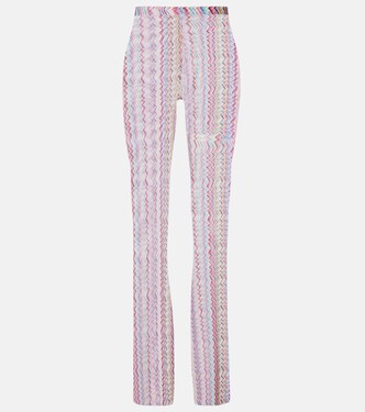 High-Rise-Hose mit Zickzack-Muster | Missoni
