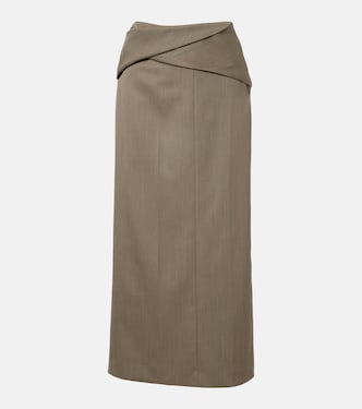 Wool-blend midi skirt | Victoria Beckham