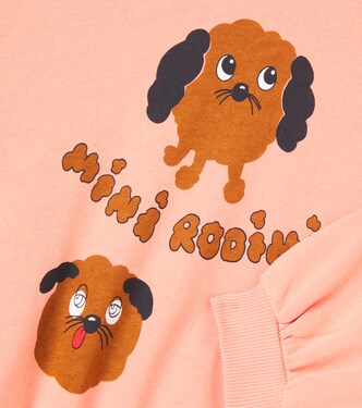 Doggies printed cotton sweatshirt | Mini Rodini