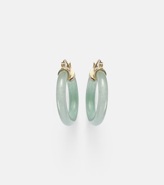 Boucles d’oreilles en or 14 ct (585/1000) avec jade | Mateo