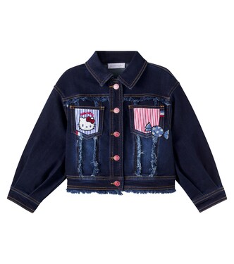x Hello Kitty patchwork denim jacket | Monnalisa