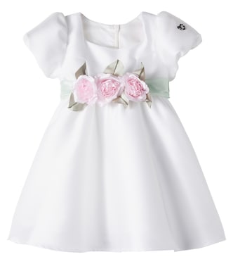 Floral-appliqué dress | Monnalisa