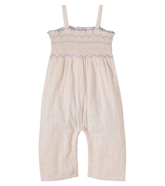 Baby Morli checked cotton jumpsuit | Louise Misha
