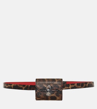 Elisa leopard-print leather belt bag | Christian Louboutin