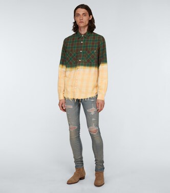Bleached flannel shirt | Amiri