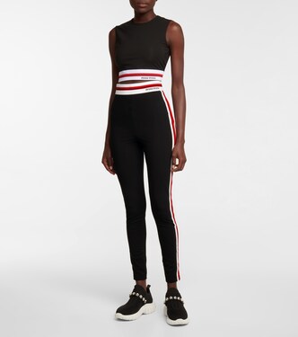 Leggings in cotone stretch | Miu Miu