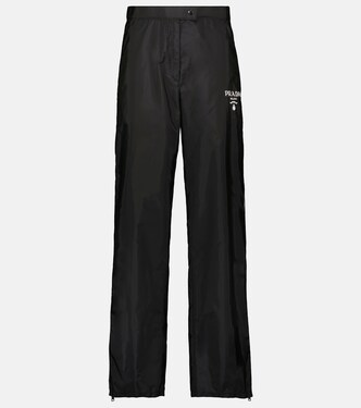 Re-Nylon high-rise trackpants | Prada