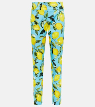 Pantalones en mezcla de algodón estampado | Dolce&Gabbana