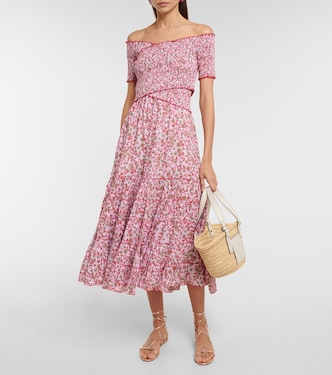 Soledad floral midi dress | Poupette St Barth