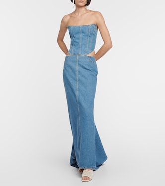 Denim bustier | Magda Butrym