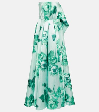 Merope strapless floral gown | Emilia Wickstead