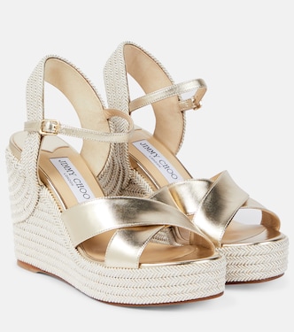 Sandalias Dellena 100 de piel metalizada | Jimmy Choo