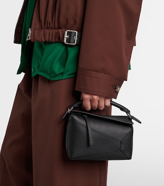 Tote Bag Puzzle Edge Mini aus Leder | Loewe