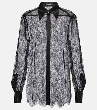 Blouse en dentelle à fleurs | Dolce&Gabbana