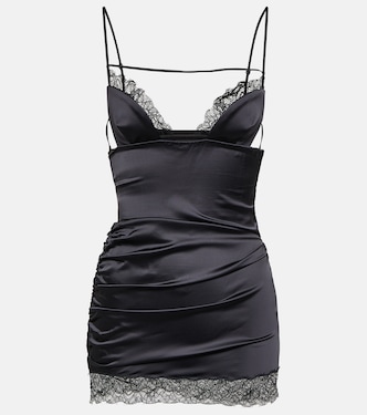 Cutout lace-trimmed minidress  | Nensi Dojaka