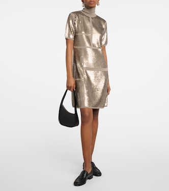 Minikleid aus einem Wollgemisch mit Pailletten | Joseph